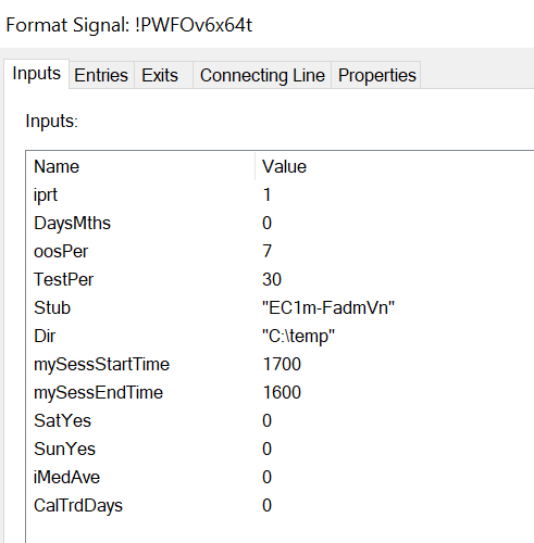 MC PWFO Strategy Input Form