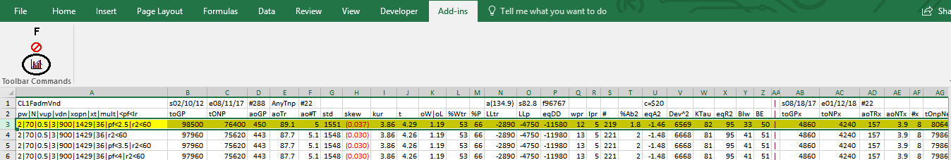 WFINP64 v8x AVE File Plot Chart Example